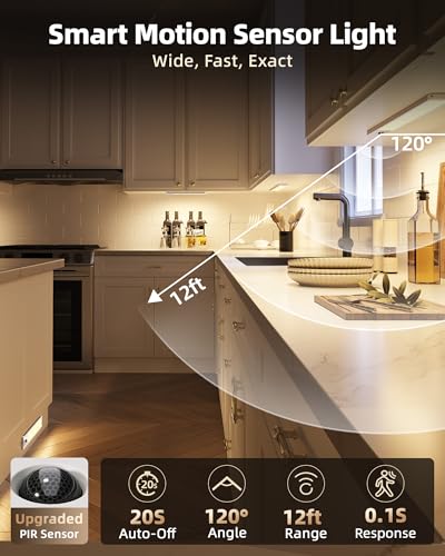 EZVALO Under Cabinet Lighting with Charging Station, Rechargeable Motion Sensor Light Indoor, Dimmable Closet Lights Wireless, 3000K, Motion Activated Under Counter Lights for Kitchen,Pantry(3 Pcs) - color: Warm White