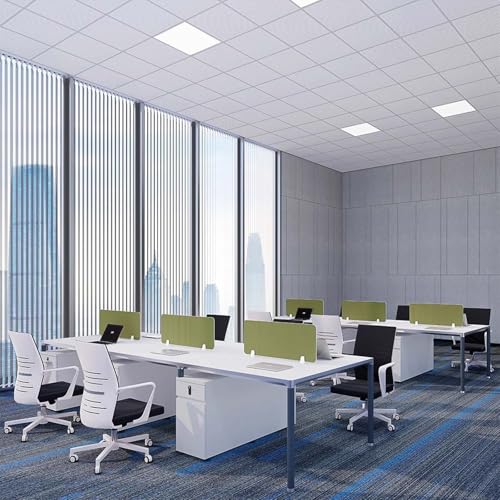 Desk Privacy Divider Screenswith 2 Clips Ideal for Office and Classroom Partitions Size 50 x 30 cm Enhance Focus Productivity - color: Grau, size: 60x30cm
