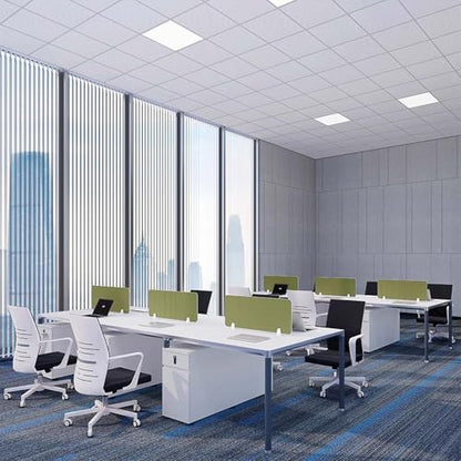 Desk Privacy Divider Screenswith 2 Clips Ideal for Office and Classroom Partitions Size 50 x 30 cm Enhance Focus Productivity - color: Grau, size: 60x30cm