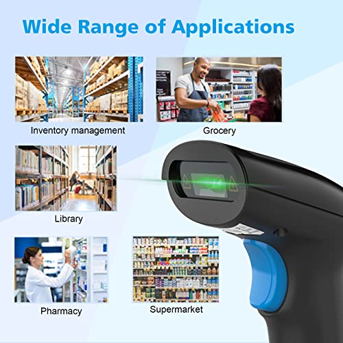 REALINN USB 2D QR Barcode Scanner Wired, Automatic Handheld Code Reader