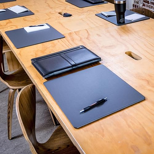 Dacasso Leatherette Conference Pads - color: Gray, size: 17" x 14"