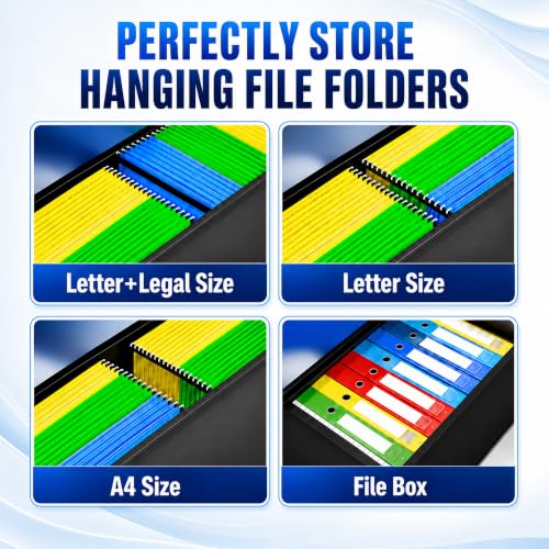 3 Drawer File Cabinet with Lock, Metal File Cabinet, Black - color: Black, size: 40.4"H - 3 Drawer