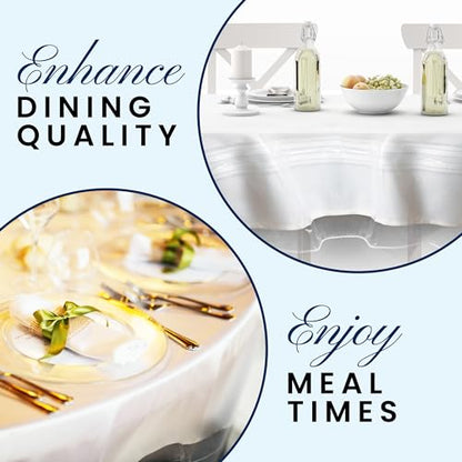Broder Heavy Duty Clear Plastic Table Cover Protector Rectangle 60x120 – Waterproof, Oil Proof, Wipeable Vinyl Tablecloth Protector, Thick PVC, for Dining Room, Kitchen, Desk, Office, Everyday Use - size: 120" x 60" (Rectangular)