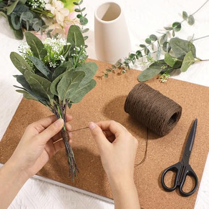 Syhood 673 Feet Floral Vine Bind Wire Rustic Craft Wire, Dark Khaki - color: Dark Khaki, size: 673 Feet