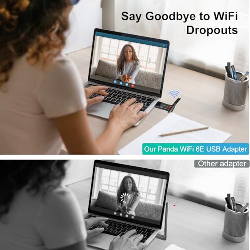 Panda Wireless PAU0F AXE3000 Tri Band (2.4/5 / 6 GHz) WiFi 6E USB 3.0 Adapter - Windows 10/11, Zorin, MX Linux, EndeavourOS, Mint, Ubuntu, Manjaro, openSUSE, Fedora, Kali and Raspbian