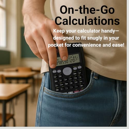 6-Pack SC-216 Non-Graphing Scientific Calculator, Middle/High School - style: 6 pack Bundle