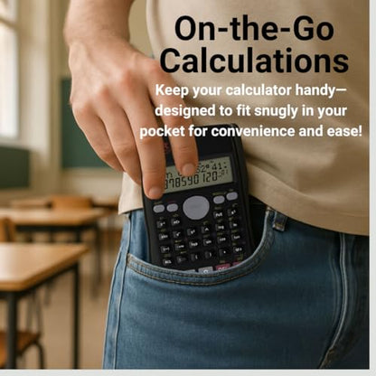 6-Pack SC-216 Non-Graphing Scientific Calculator, Middle/High School - style: 6 pack Bundle