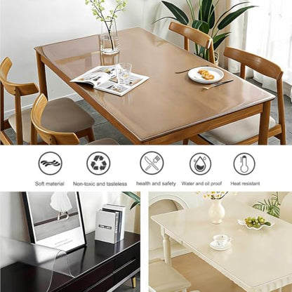 Table Protector for Dining Room Table Oil Proof Coffee Table Protector for Desk Floor Table,32×54in - size: 32×54in