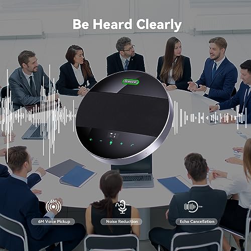 Tenveo 3X Optical Zoom 1080P 60FPS PTZ Conference System with 93°Wide-Angle Lens and MagiCall Bluetooth Speakerphone, Video Output via USB 3.0/HDMI/RS485/RS232, Ideal for Large Meetings - size: 4X Zoom/USB3.0/HDMI/MagiCall