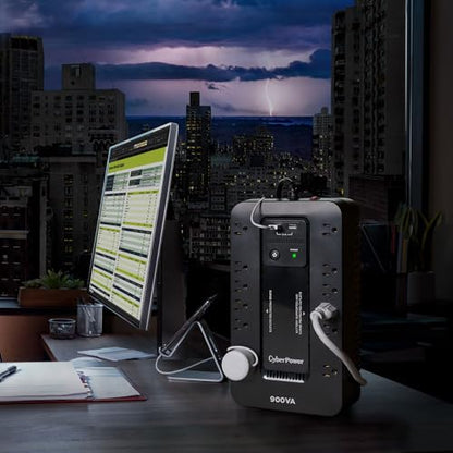CyberPower ST900U Standby UPS Battery Backup and Surge Protector - size: 900VA, style: Compact