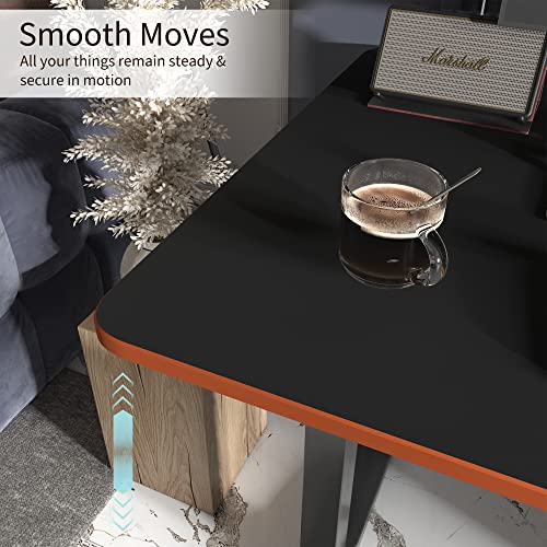 Monomi Electric Standing Desk 48”x24”, Height Adjustable Desk with Wheels - color: Black, size: 48