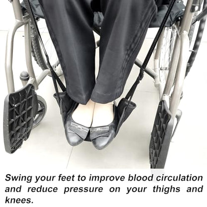 Wheelchair Footrest Hammock, Adjustable Hanging Foot Sling for Foot Rest Replacement, Wheelchair Accessories Leg Rest Support Strap - style: Wheel Chair Foot Hammock