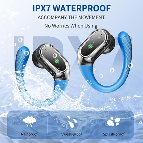 Wireless Earbuds, 2026 Bluetooth 5.4 Headphones, ENC Noise Canceling Mic - color: Loyal Blue