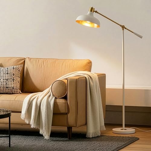 Brightech Wyatt Cream with Gold Interior Shade - color: Cream