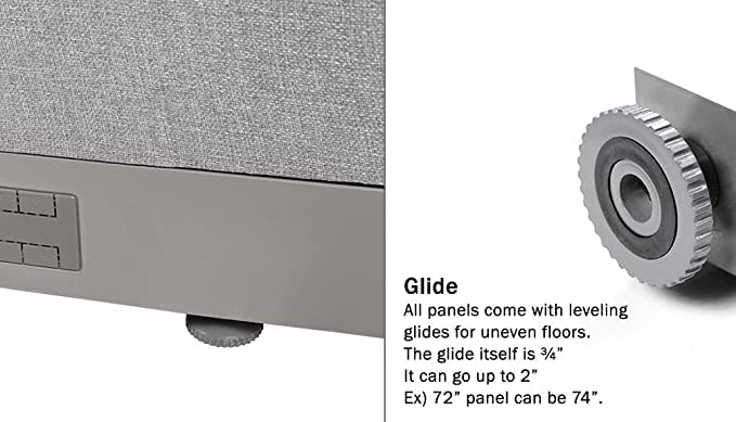 GOF Single Office Partition, Large Fabric Room Divider Panel, Custom Built Workstation (30"w x 48"h) 2.5ft x4ft - size: 30w x 48h