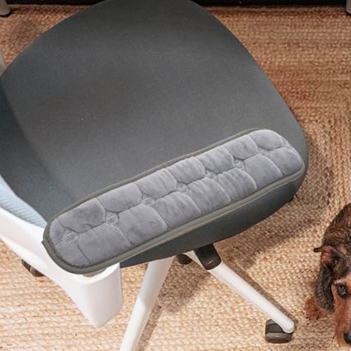 Angoily Office Chair Armrest Covers, 2 Pcs Elastic Chair Arm Covers, Grey