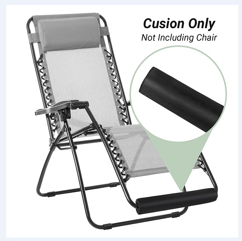 Footrest Cushion for Anti Gravity Folding Recliner, Zero Gravity Chair Cushion for Foot Rest, Footrest Padding for Patio Lawn Outdoor Chair