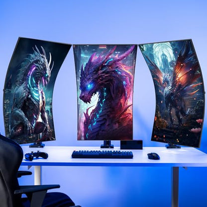 AVLT Single 17"-57" Super Ultrawide Monitor Arm - Black | Screens Up to 59.5 lbs Premium Aluminum Desk Stand Adjustable Pneumatic Height Full Motion Swivel Tilt Rotation USB-C&A Ports - color: Black-17 to 57 Inch