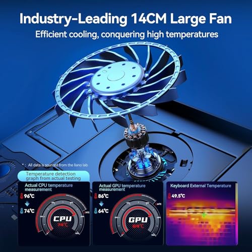 llano Gaming Laptop Cooler, V12 Laptop Cooling Pad Stand