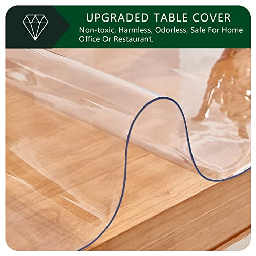 1.5mm Thick Clear PVC Table Protector Waterproof Clear Plastic Desk Protection Table Cover Cloth Table Pad Laptops Pad Computer Pad Dresser 13x20 Inch Rectangle Non-Slip Vinyl Desk Mat on Top of Desk - color: Clear1.5 Rectangle, size: 13" x 20"