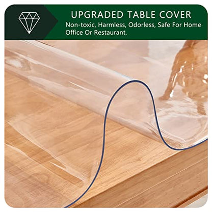 1.5mm Thick Clear PVC Table Protector Waterproof Clear Plastic Desk Protection Table Cover Cloth Table Pad Laptops Pad Computer Pad Dresser 13x20 Inch Rectangle Non-Slip Vinyl Desk Mat on Top of Desk - color: Clear1.5 Rectangle, size: 13" x 20"