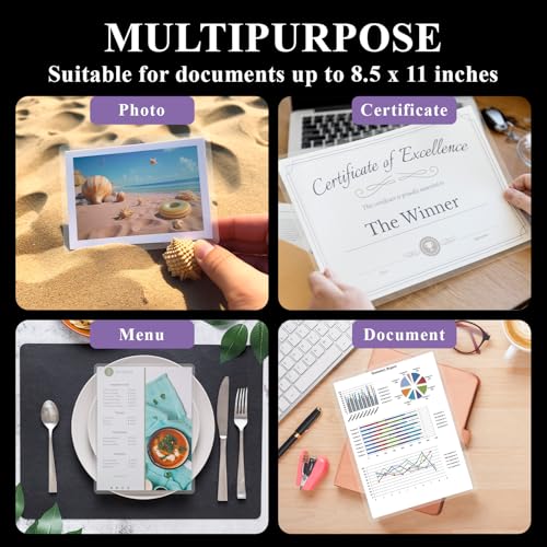 Laminating Sheets 8.5 x 11, 200 Pack Thermal Laminating Pouches 3 mil, Clear Thermal Laminating Plastic Paper Laminator Sheets, Clear Laminate Sheets Fits Letter Sized Paper (8.9 in. × 11.4 in.).