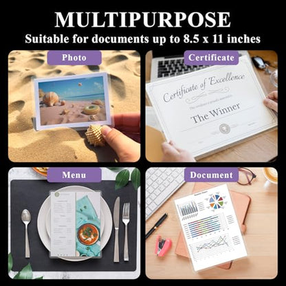 Laminating Sheets 8.5 x 11, 200 Pack Thermal Laminating Pouches 3 mil, Clear Thermal Laminating Plastic Paper Laminator Sheets, Clear Laminate Sheets Fits Letter Sized Paper (8.9 in. × 11.4 in.).