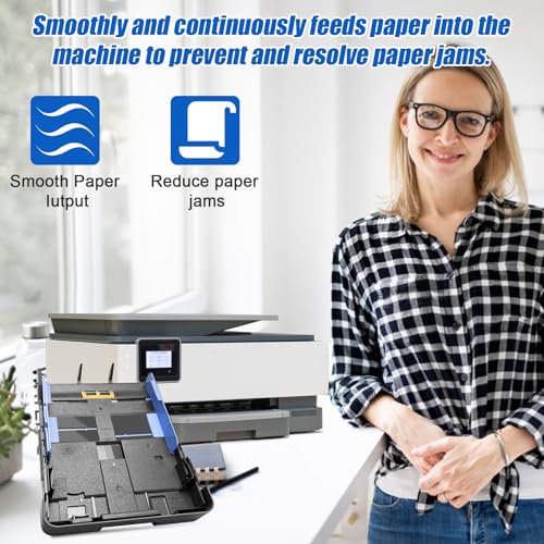 Paper Input Tray Replacement for HP OfficeJet Pro 8010 8015e 8018 8020 8025e 8028-250 Sheet Paper Capacity Replacement Paper Tray