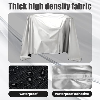 Jumbo Machine Cover, Breathable Rust-Proof, 72.83"x57.87", Silver/Black - size: 72.83inchx57.87inch