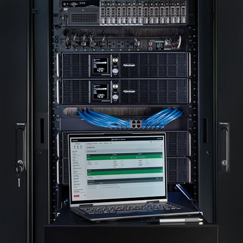 CyberPower OR1000PFCRT2U PFC Sinewave UPS Battery Backup | 1000VA/700W, 8 Outlets, AVR, 2U Rack/Tower, UL Certified - style: 1000VA