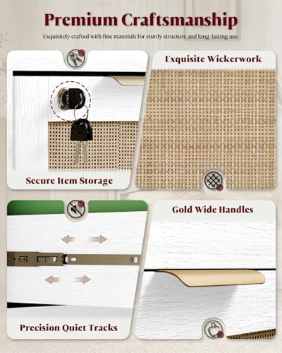 HOPUBUY 2 Drawer File Cabinet with Lock, Printer Stand Lateral - color: White, size: 15.74″Dx31.10″WX27.55″H