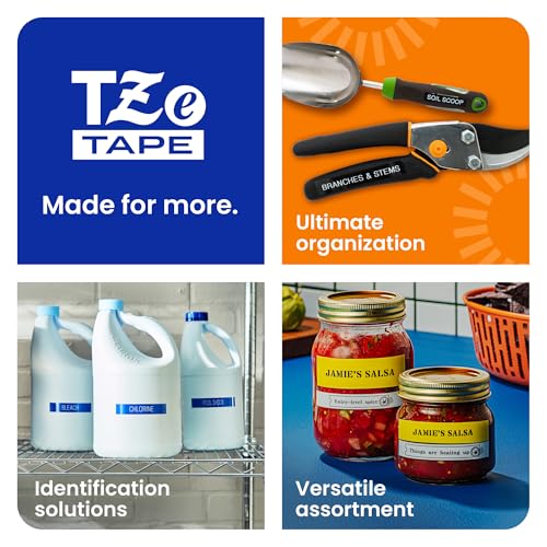 Brother Genuine P-Touch, TZe-231 2 Pack Tape (TZE2312PK) ½”(0.47”) x 26.2 ft. (8m) Laminated P-Touch Tape, Black on White (Pack of 2) - color: Black Print on White, size: Pack of 2, style: Old Packaging