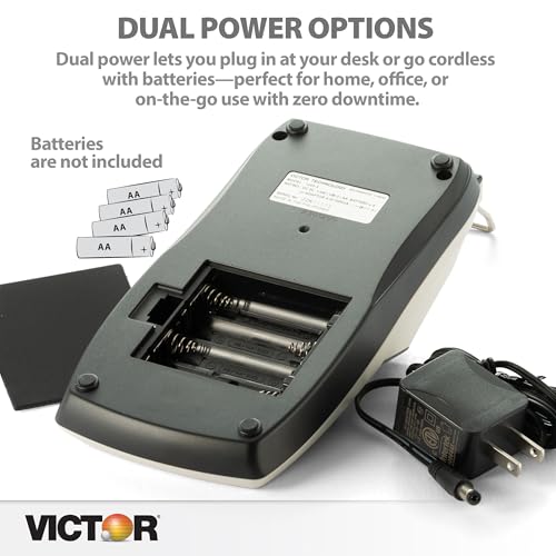 Victor 1205-4 12 Digit Portable Palm/Desktop Commercial Printing Calculator, 1.8" x 4" x 8"