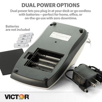 Victor 1205-4 12 Digit Portable Palm/Desktop Commercial Printing Calculator, 1.8" x 4" x 8"