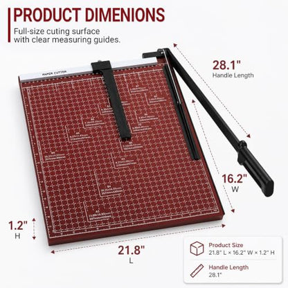 18-Inch Guillotine Paper Cutter with Safety Lock