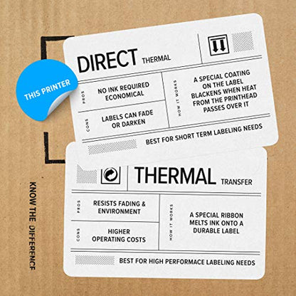 ZEBRA GK420d Direct Thermal Desktop Monochrome Printer Print Width of 4 in USB Serial and Parallel Port Connectivity GK42-202510-000