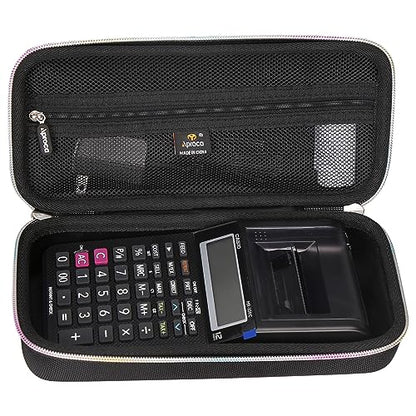 Aproca Case Compatible with Casio HR-10RC Mini Desktop Printing Calculator, Portable Storage Bag for Paper Rolls and Accessories (Case Only)