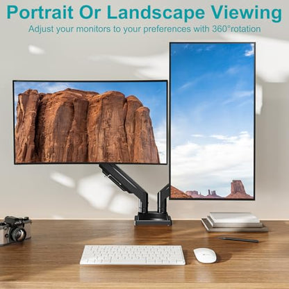 MOUNT PRO Ultrawide Dual Monitor Arm for Max 43" Monitor, Holds up to 33lbs - size: Max 43", style: Dual