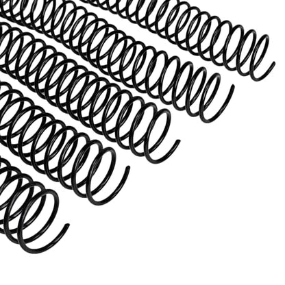 Rayson 22.2mm Plastic Spiral Coil Binding 3:1 Pitch, 7/8 inch, 190 Sheets Capacity Black Coil Binding Spines - Versatile for Office and Educational Tasks, Pack of 50 - size: 7/8" (190 Sheets Capacity)