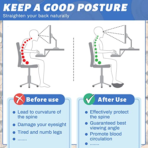 Taiyin Ergonomic Wood Foot Rest for Enhanced Circulation Under Desk