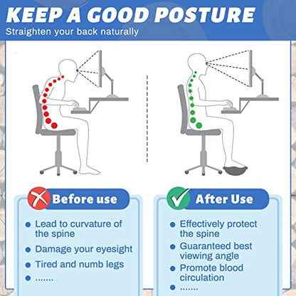 Taiyin Ergonomic Wood Foot Rest for Enhanced Circulation Under Desk