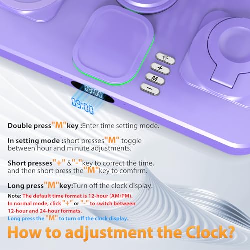 Wireless Charging Station for Apple Devices, Only for Apple Watch Charging - color: Purple