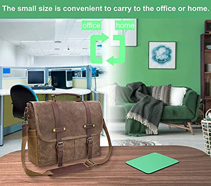 Audimi Small Mouse Pad 6 x 8 Inch, Mini Mouse Pad Thick for Laptop Wireless Mouse Home Office Travel, Portable & Washable (Green) - color: Green
