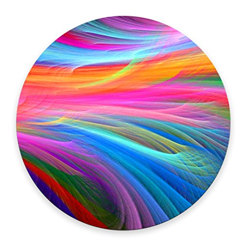 pingpi Gaming Mouse Pad Custom,Rainbow Ocean Round Mouse Pad - color: Multi 06
