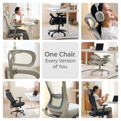 Tervo Model Y | Folding Office Chair for Small Spaces | Gaming Chair for Adults & Kids | Ergonomic Mesh Computer Chair | Foldable Desk Chair Home Work | - color: Midnight Black