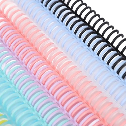 14 Pcs Plastic Binding Combs, 14 Colors Comb Binding Spines, Ring Plastic Combs and Spines for Teacher Student Document Notebook File Making, for A4 B5 A5