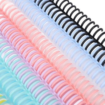 14 Pcs Plastic Binding Combs, 14 Colors Comb Binding Spines, Ring Plastic Combs and Spines for Teacher Student Document Notebook File Making, for A4 B5 A5