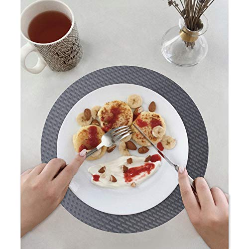 Kitchen Shelf Liner Drawer Liner, 11.8"W x 157.5"L Non Adhesive Cabinet Mat | EVA Material, Waterproof, Easy to Cut, Shelf Drawer Liners Kitchen Cabinets Cupboard liner Pantry Refrigerator - color: Diagonal Pattern Gray, size: 11.8"W x 157.5"L