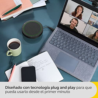 Jabra Speak2 40 Portable Speakerphone with 4 Noise-Cancelling Mics, Full-Range 50mm Speaker (Renewed)