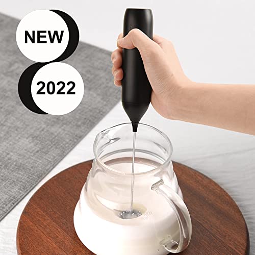 Rechargeable Handheld Milk Frother Wand with 3 Variable Speeds,3 Whisks